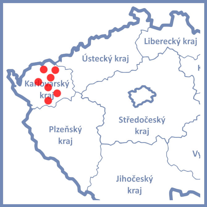 Toužim, Teplá, Bečov, Sokolov, Ostrov, Nejdek, K. Vary a okolí